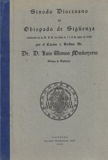 Portada de las actas del Sínodo Diocesano del Obispado de Sigüenza, 1948